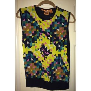 Tory Burch Silk/Sweater Top